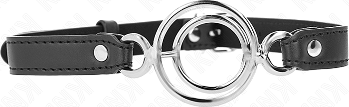 Mordaza KINK 5 cm Silikonowa Czarne BDSM