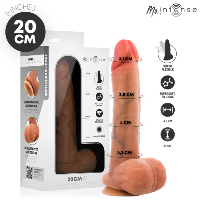 Dildo MR. INTENSE Gary M 20 cm z jądrami Dildo MR. INTENSE Gary M 20 cm z jądrami