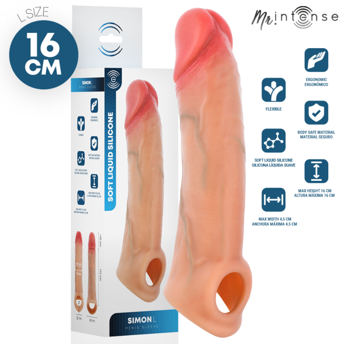 MR INTENSE - Silikonowa osłona na penisa 16 cm MR INTENSE - Silikonowa osłona na penisa 16 cm