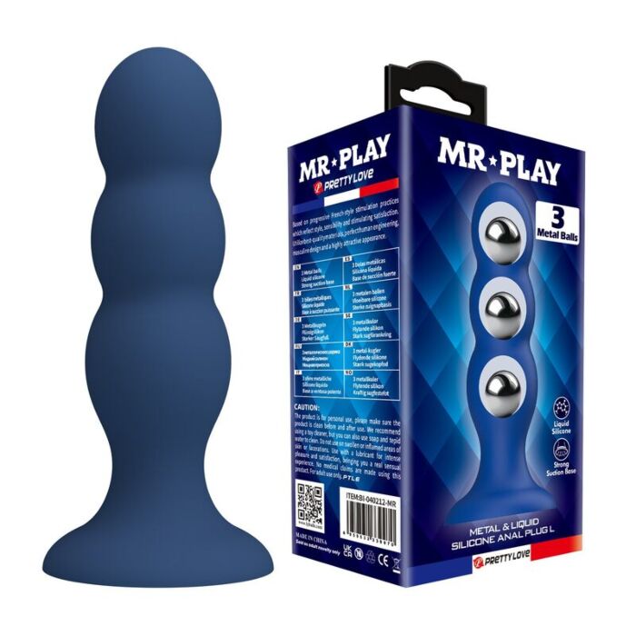Plug analny MR PLAY z kulkami stalowymi Plug analny MR PLAY z kulkami stalowymi