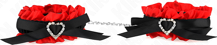 Muńeckary KINK z sercem - Elastyczne, Czerwone