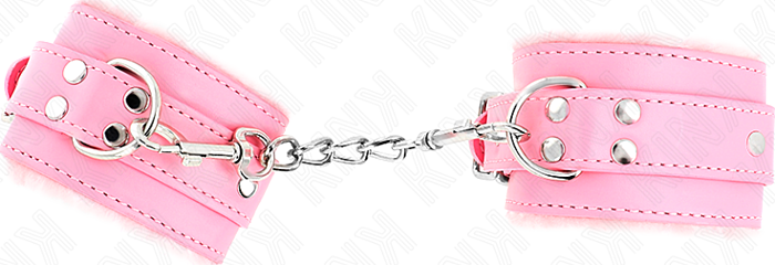 Mułneki KINK - Różowe Muńequeras Metalowe z Pasem