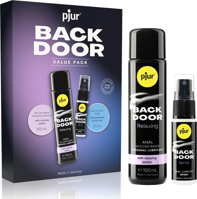 Zestaw analny Pjur BACK DOOR – lubrykant i spray