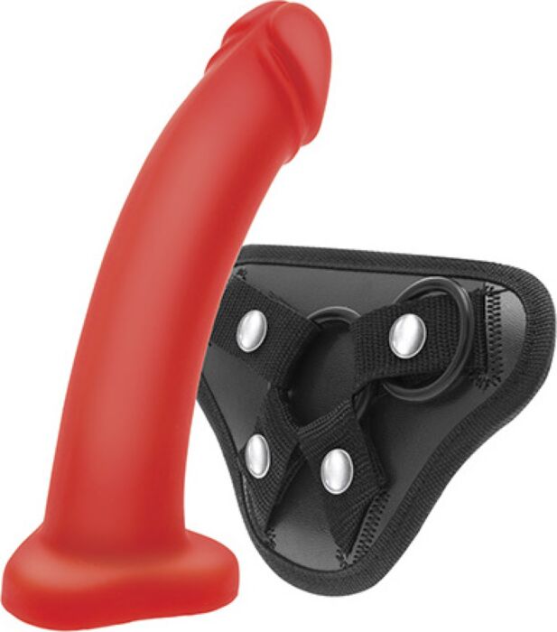 Dildo semi-realistyczne z regulowanym pasem S Pleasures
