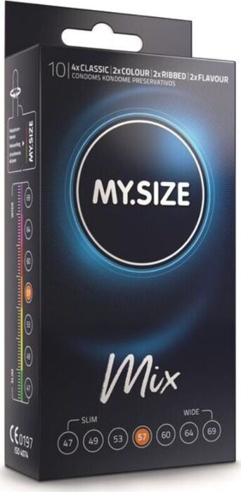 Pakiet Mix MySize 57mm - 10 prezerwatyw