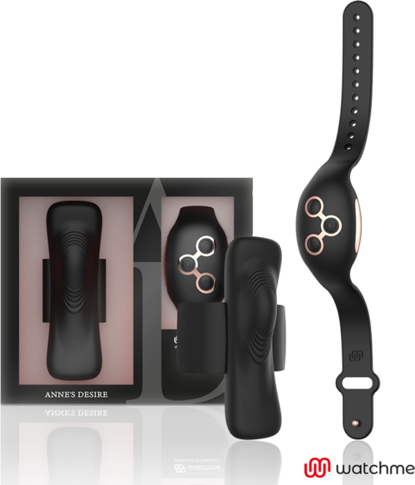 Panty Watchme Czarno/Złoty Błyszczący