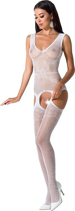 Passion woman bs062 bodystocking blanco talla unica