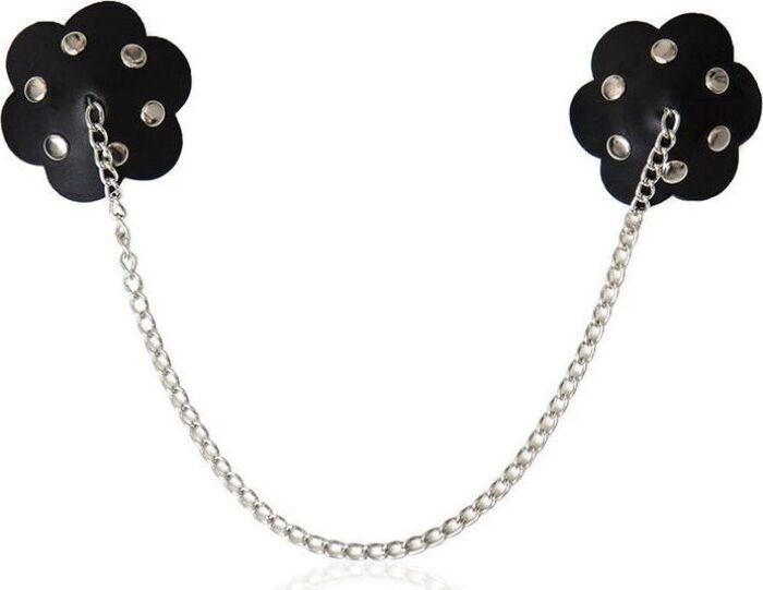 Pezonery OhMama Fetish - Petalowe z Łańcuchem