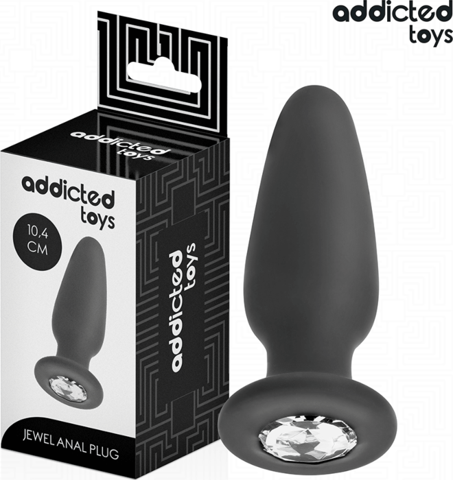 Plug anal Addicted Toys M z biżuterią