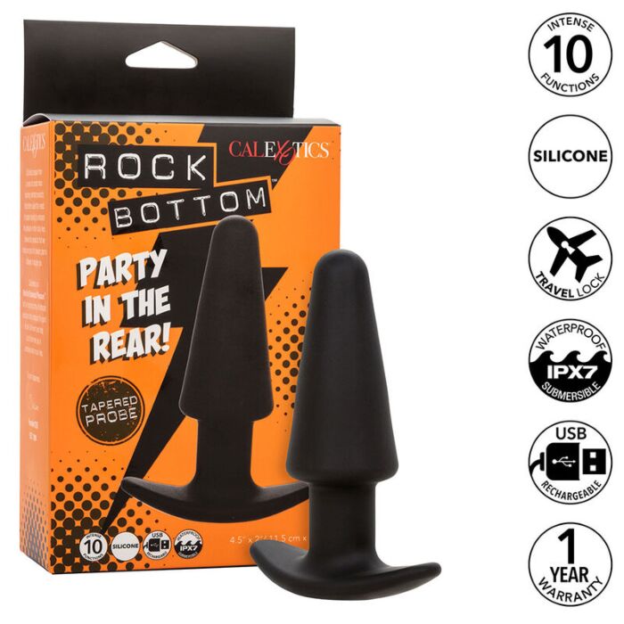 Plug anal CALEXOTICS Rock Bottom z 10 trybami wibracji