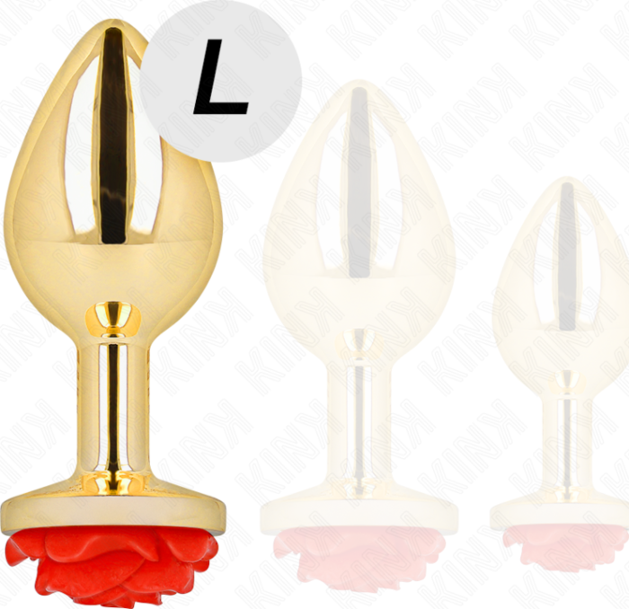 Plug Anal KINK PLEASURE PLUGS Złota Róża