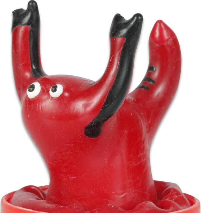 Preservatyw CONDOMERIE Skorpion Czerwony Ręcznie Malowany Preservatyw CONDOMERIE Skorpion Czerwony Ręcznie Malowany