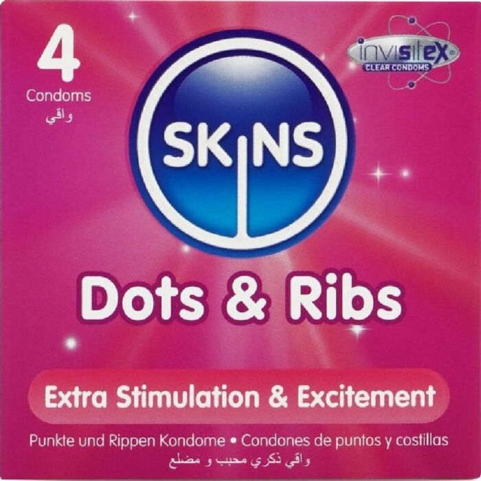 Prezerwatywy SKINS Dots & Ribs Premium Prezerwatywy SKINS Dots & Ribs Premium