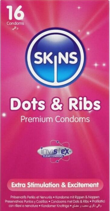 Prezerwatywy SKINS Dots & Ribs Premium – Maksymalny komfort Prezerwatywy SKINS Dots & Ribs Premium – Maksymalny komfort