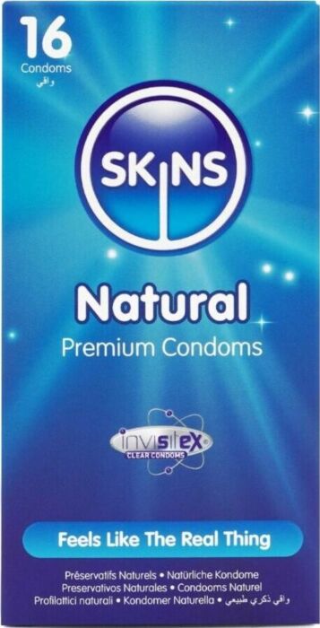 Prezerwatywy SKINS Natural 16 Pack - Ultrafine