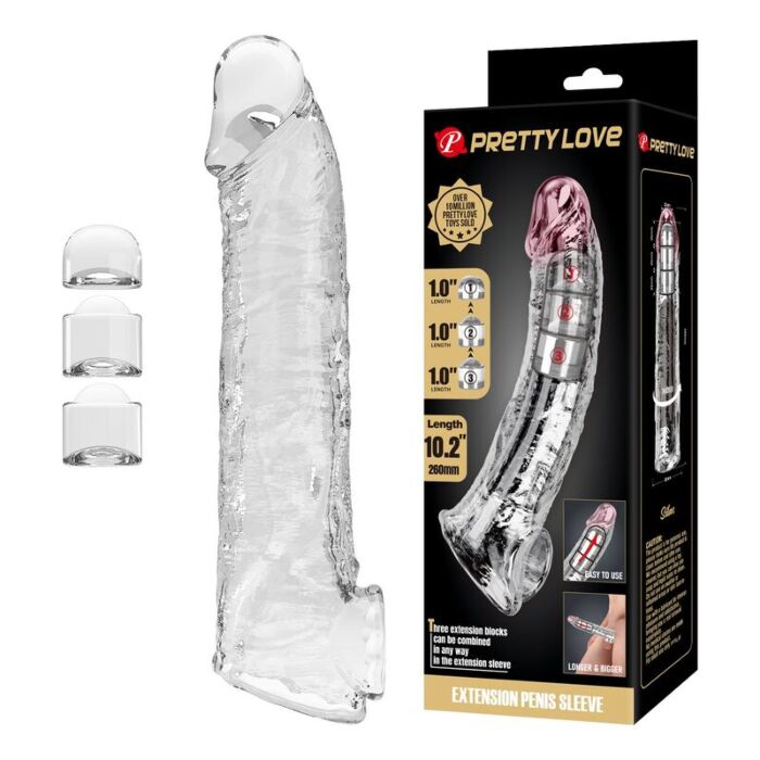 FOR HIM PRETTY LOVE regulowany rękaw penisa FOR HIM PRETTY LOVE regulowany rękaw penisa