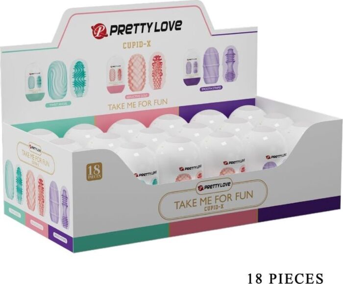 Masturbator PRETTY LOVE CUPID X z podwójną fakturą Masturbator PRETTY LOVE CUPID X z podwójną fakturą