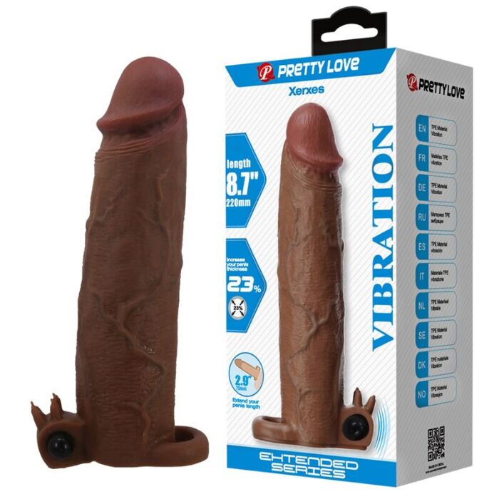 Wibracyjna osłonka na penis DILDOS XERXES Wibracyjna osłonka na penis DILDOS XERXES