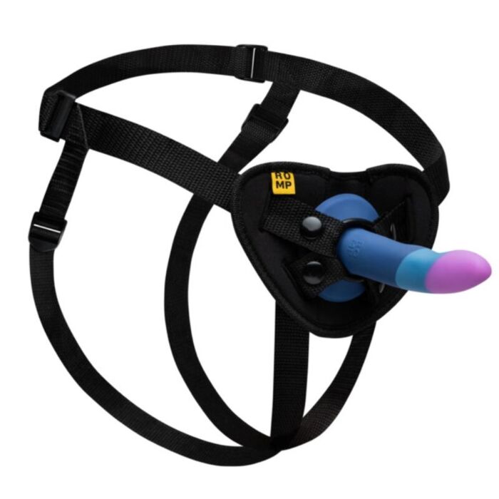 Dildo z uprzężą ROMP PICCOLO 14 cm z mocną przyssawką