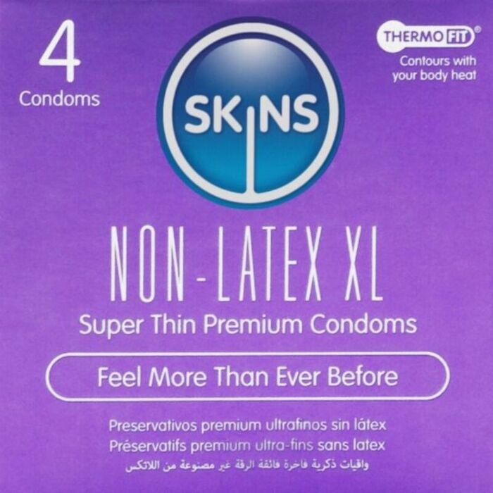 Prezerwatywy SKINS XL Hiperalergiczne i Wegańskie Prezerwatywy SKINS XL Hiperalergiczne i Wegańskie