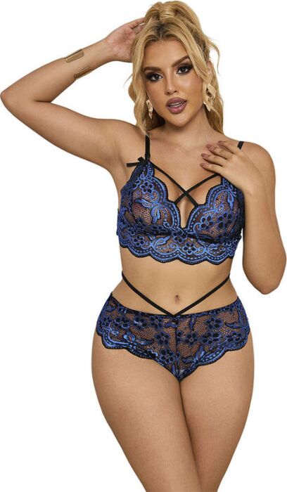Lingerie SUBBLIME 954079 Niebieski Elegancja