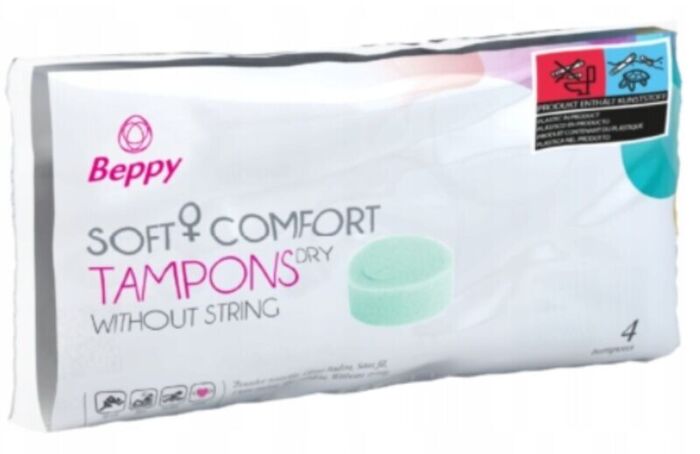 Tampony Beppy Comfort bez sznurka — 4 szt.