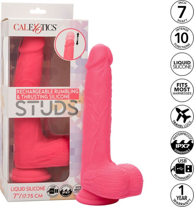 Wibrator Calexotics Studs 10 Wibracji Różowy