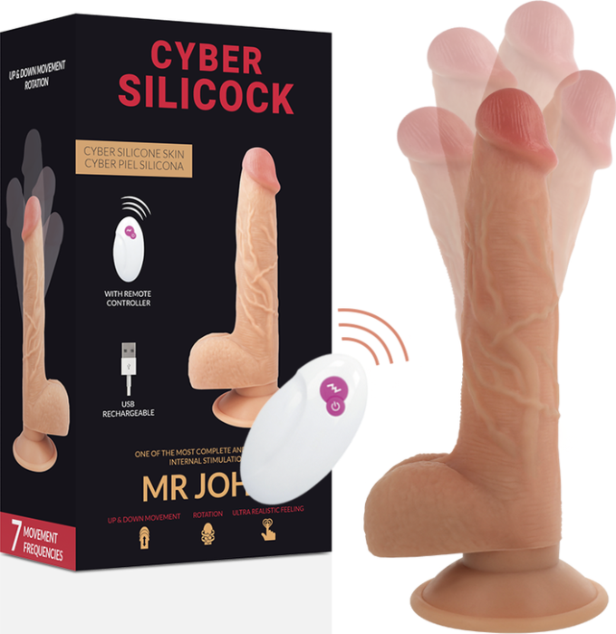 Wibrator Cyber Silicock MR JOHN 23.88 CM z kontrolą zdalną