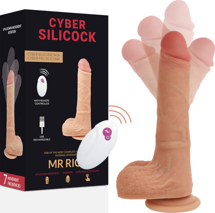Wibrator CYBER SILICOCK Mr Rick 20.9 cm z kontrolerem Wibrator CYBER SILICOCK Mr Rick 20.9 cm z kontrolerem