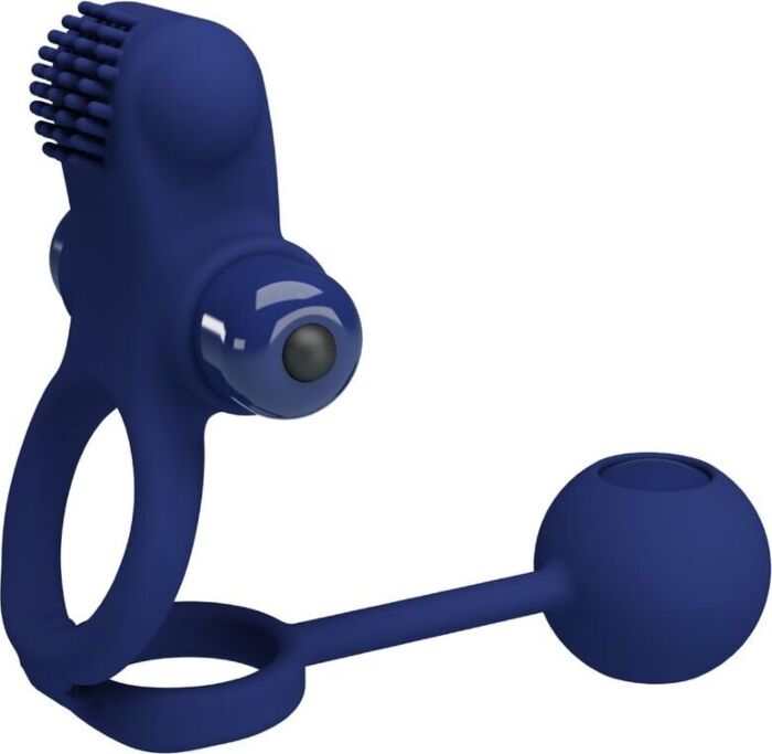Wibrator Pretty Love Remington Doble Anillo Niebieski