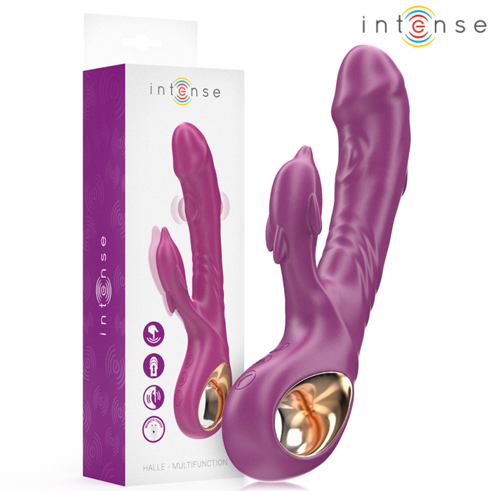 Wibrator Intense Halle z językiem delfina - lila