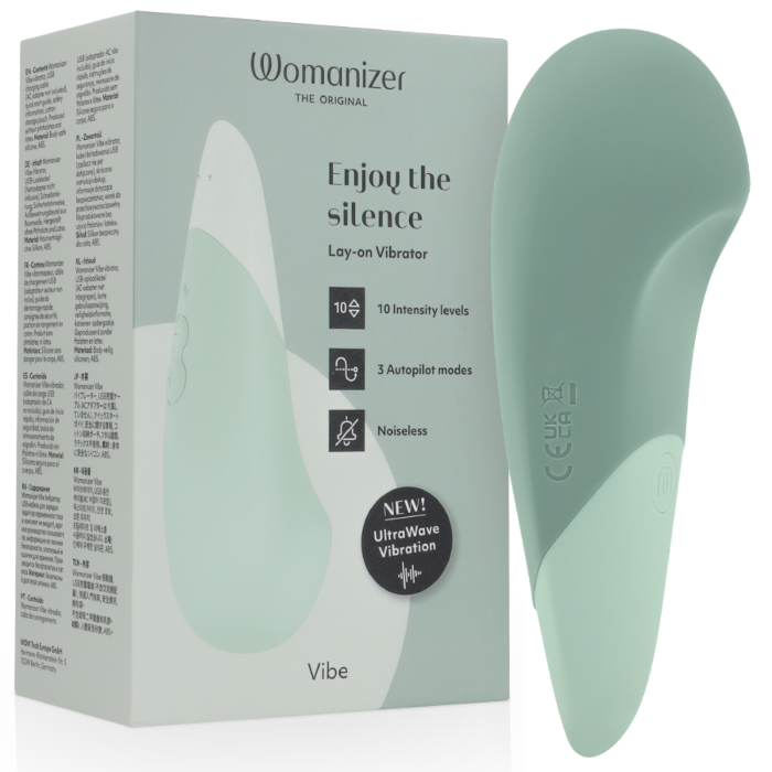 Wibrator Womanizer Vibe Silencioso Zielony
