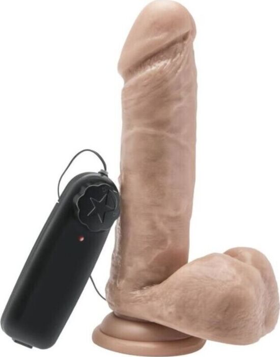 Dildo realistyczne GET REAL 18 cm z wibracją Dildo realistyczne GET REAL 18 cm z wibracją