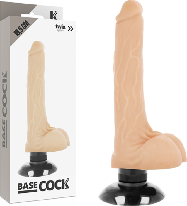 Wibrator realistyczny BASECOCK 2-1 18.5 cm Wibrator realistyczny BASECOCK 2-1 18.5 cm