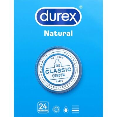 Prezerwatywy Durex Natural, 24 sztuki