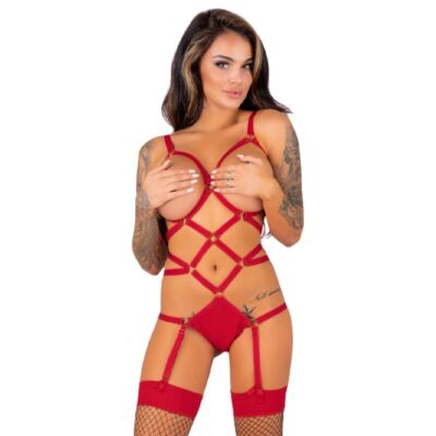 Set Body LIVCO CORSETTI Thiara Czerwony Ligurowy
