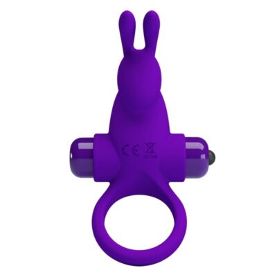 Anillo Wibracyjny Pretty Love Morado z Króliczkiem