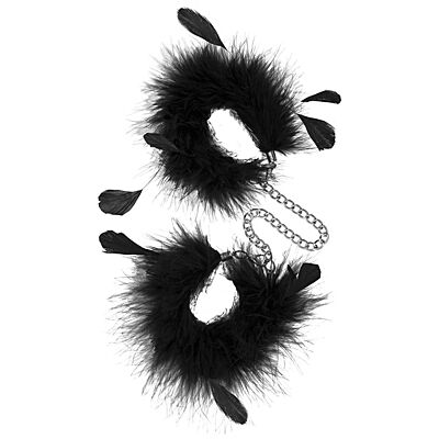 Kajdanki z piór S Pleasures Feather Cuffs