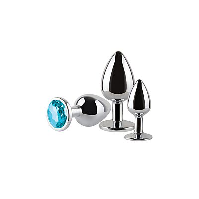 Plugi analne S Pleasures Metal Metal MAX — zestaw 3