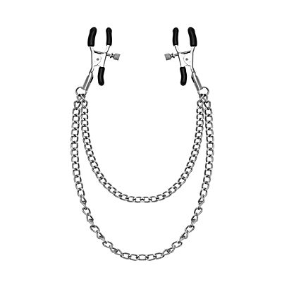 Klamry do sutków S Pleasures regulowane, metalowe