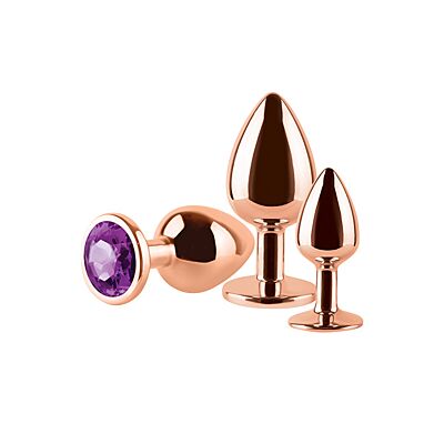 Plug analny S Pleasures Metal NOAH — zestaw 3 rozmiarów