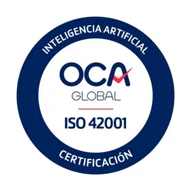 Znak certyfikacji OCA dla ISO/IEC 42001